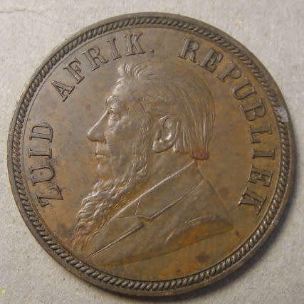 Paul Kruger ZAR : Penny (1d) of 1894