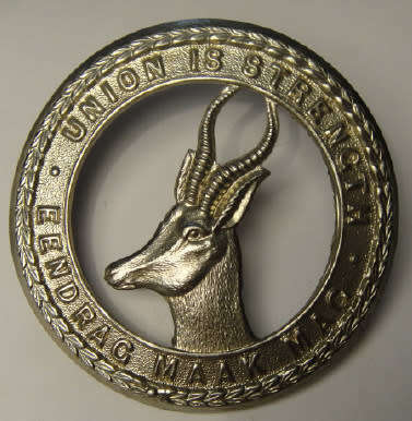 South African School Cadets cap badge, worn 1927-1950 (Owen 2951)