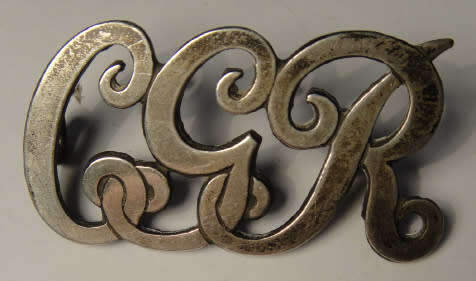 Cape Government Railways, hallmarked silver cap badge (Owen 1875)