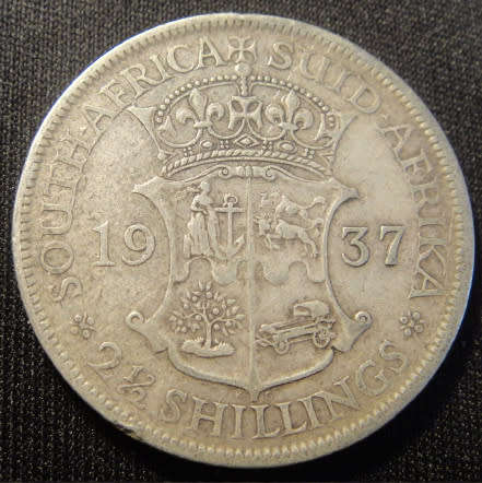 Union of South Africa : Half Crown (2/6-) of 1937