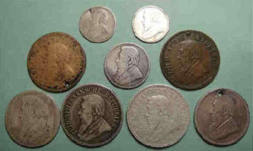 Paul Kruger ZAR : Collection of Faulty Paul Kruger Coins
