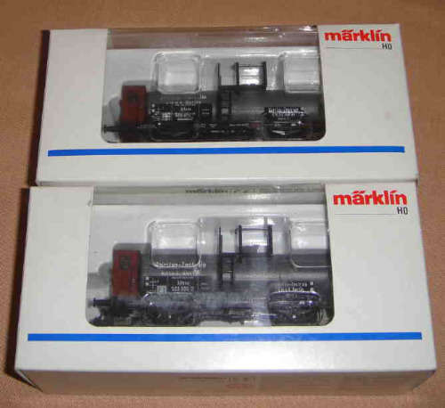 Two MARKLIN HO Spiritus-Zentrale Tank Wagons (46426)