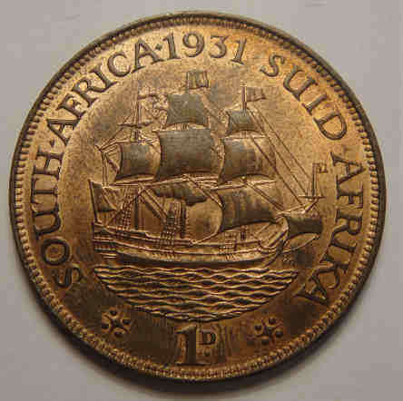 Union of South Africa: Uncirculated & Lustrous Penny of 1931