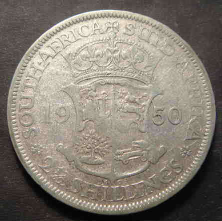 Union of South Africa: Half Crown of 1950 (Scarce Year)