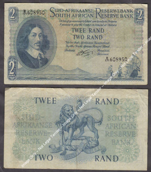 Republic of South Africa : R2 Bank Note of 1962