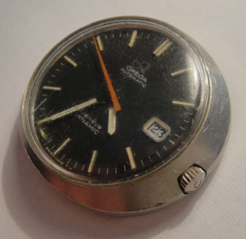 Omega Automatic Geneve Dynamic Men's Wrist Watch with Black Dial