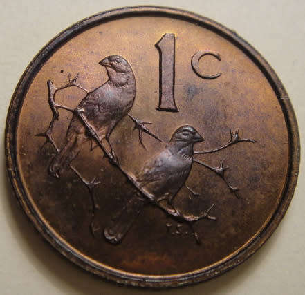 Republic of South Africa : English One Cent of 1965 (Scarce date & first year of issue)