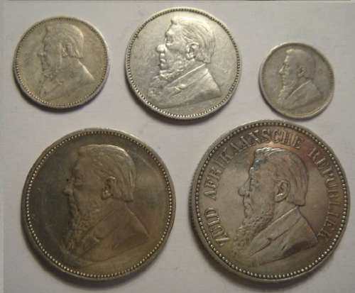 Paul Kruger Z.A.R. Silver Coin Set of the Year 1897