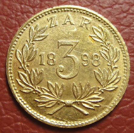 Re-struck GOLD Sammy Marks Tickey dated 1898