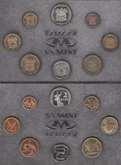 Republic of South Africa : Uncirculated Coin Set (Mint Pack) of 1993