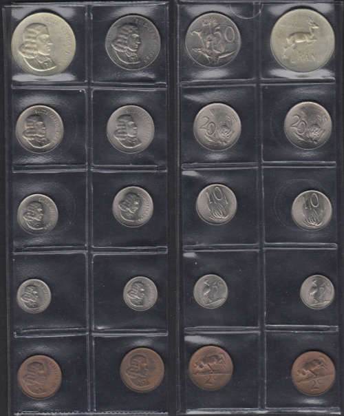 Republic of South Africa : Partial Afrikaans & English Non-Proof Set of 1965
