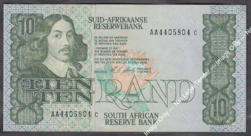 Republic of South Africa : The last of the Van Riebeeck R10 series (1990)