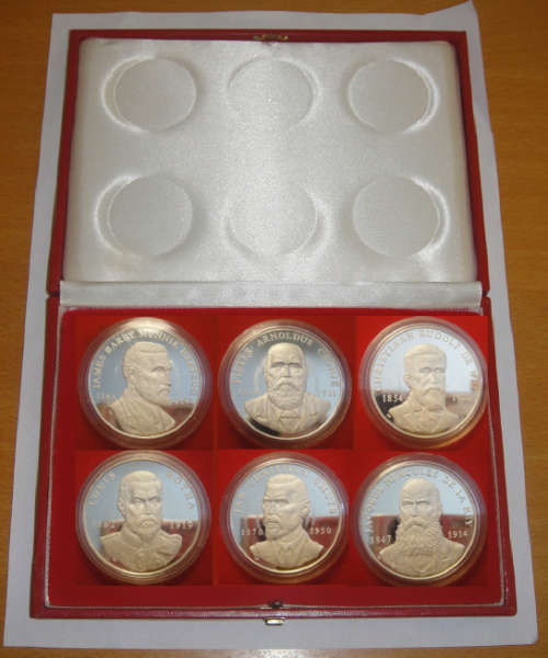 Boer Heroes of the Anglo Boer War : Sterling Silver Medal Set