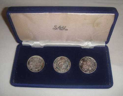 Republic of South Africa : Proof Set of 1988 with three Commemorative R1 Coins