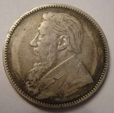 Paul Kruger ZAR : Silver One Shilling of 1894