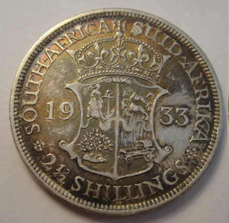 Union of South Africa : Half Crown of 1933 (Scarce Date)