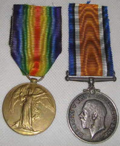 First World War pair to Pte C C Bower, 3rd S A I.