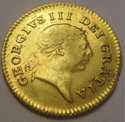 Great Britain : GOLD Third Guinea of King George III of 1804
