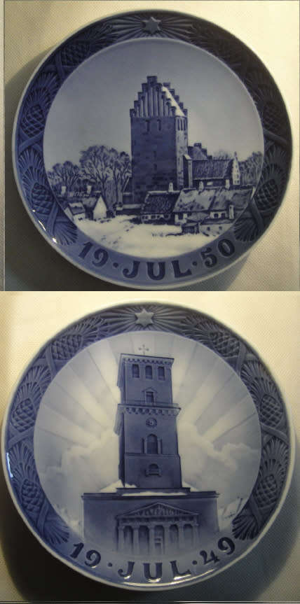 Royal Copenhagen : 1949 and 1950 Christmas Plates
