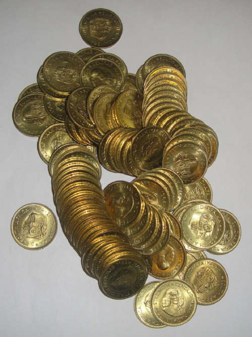 100 x Brilliant Uncirculated South African One Cent pieces of 1964