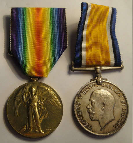 WWI Pair to Cpl. W. Jansen  S.A.M.C.