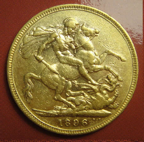 Great Britain: Queen Victoria 22ct GOLD SOVEREIGN of 1896