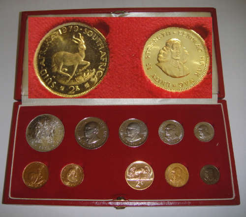 Republic of South Africa : Long Proof Set of 1979 (With GOLD R1 & R2)