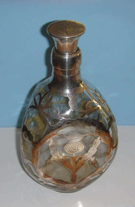 John Haig & Co Dimple Whisky Bottle, Sterling Silver, Hallmarked Birmingham 1927