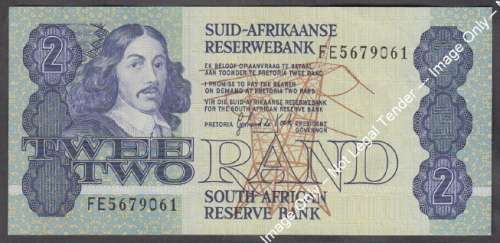 Republic of South Africa : G de Kock : Two Rand Bank Note of 1984