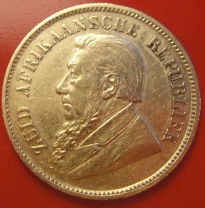 Paul Kruger ZAR : GOLD HALF POND of 1897