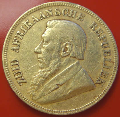 Paul Kruger ZAR : GOLD POND of 1893