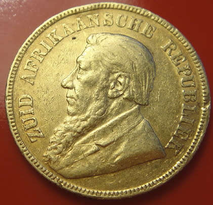 Paul Kruger ZAR : GOLD POND of 1895