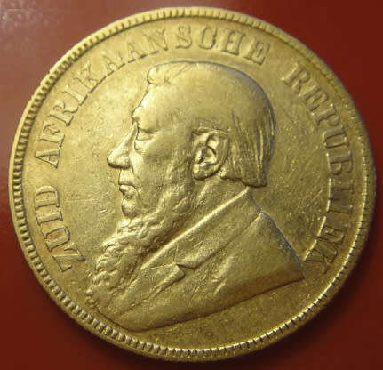 Paul Kruger ZAR : GOLD POND of 1896