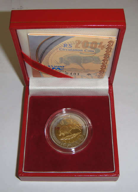 Republic of South Africa : Oom Paul R5 of 2004 with Certificate of Authenticity