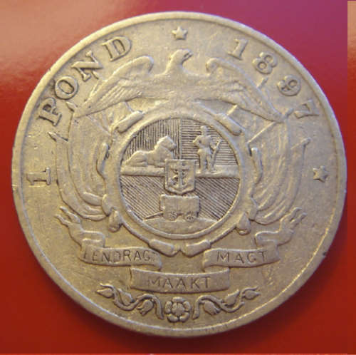 Paul Kruger ZAR : GOLD POND of 1897