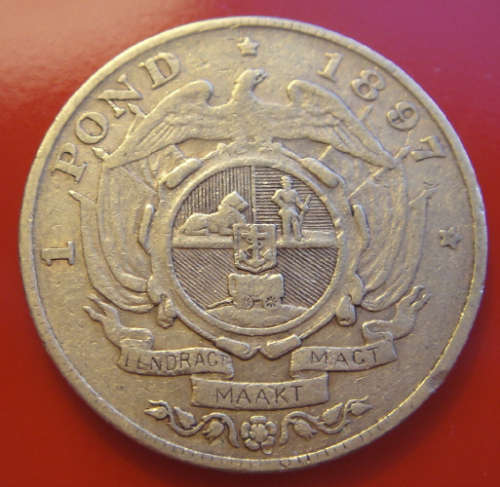 Paul Kruger ZAR : GOLD POND of 1897