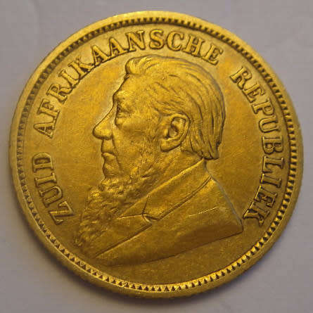 Paul Kruger Z.A.R. GOLD HALF POND of 1895
