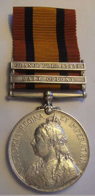 QSA to 4445 Pte. W Grainger of the Worcester Regiment