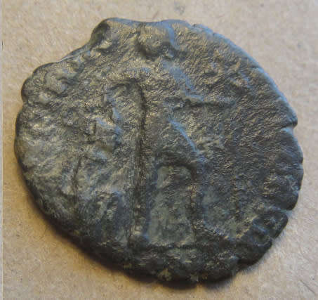 Ancient Roman Bronze Coin of Emperor Valens (364 AD to 378 AD)