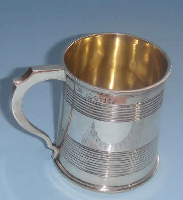 Victorian Silver Child's Christening Mug by John Keith, London 1848