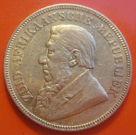 Paul Kruger ZAR : GOLD POND of 1894 (High Grade)