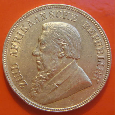 Paul Kruger ZAR : GOLD POND of 1898 (High Grade)