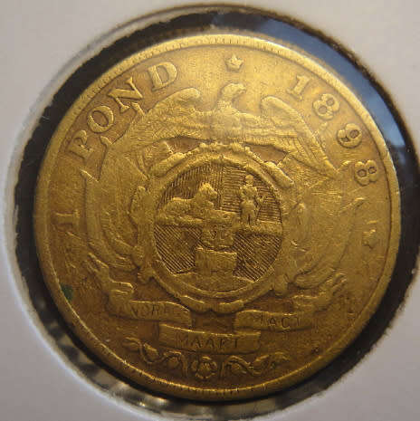 Paul Kruger Z.A.R. : GOLD POND of 1898