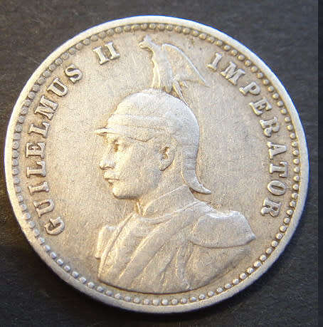 German East Africa : Quarter Rupie dated 1906 J