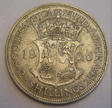 Union of South Africa : Half Crown of 1925 (almost uncirculated)