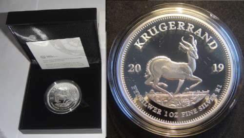 Republic of South Africa: Proof Silver Krugerrand of 2019