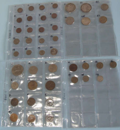 Collection of Coins from Great Britain and the USA (including 2 Silver Morgan Dollars)