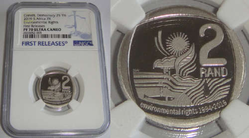 Rep. of South Africa: R2 of 2019 (Environmental Rights) NGC PF 70 Cameo (First Releases)