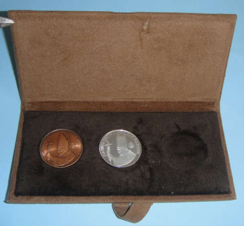 Vatican Medal Set with .925 Sterling Silver Medal