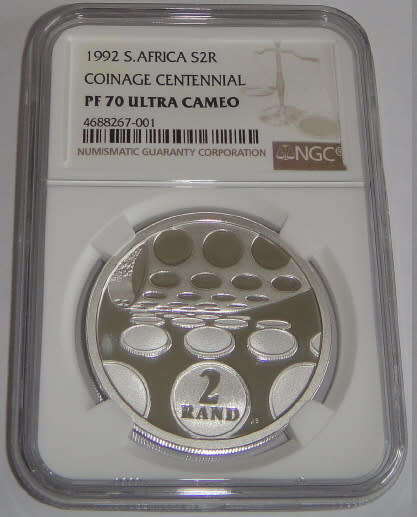 Proof Silver R2 Crown of 1992 (Coinage Centennial) : NGC graded PF70 Ultra Cameo